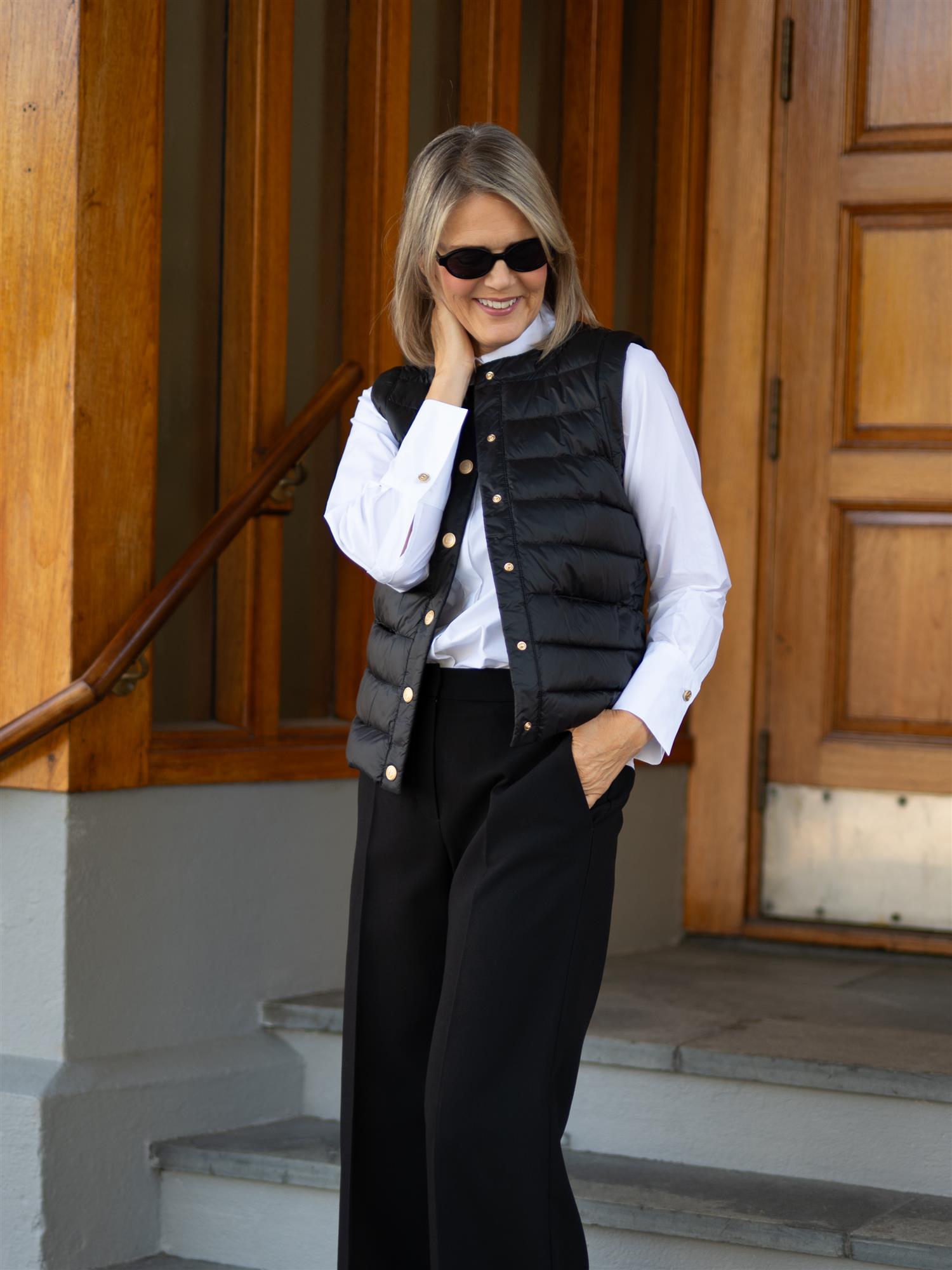 Ina Down Vest Black