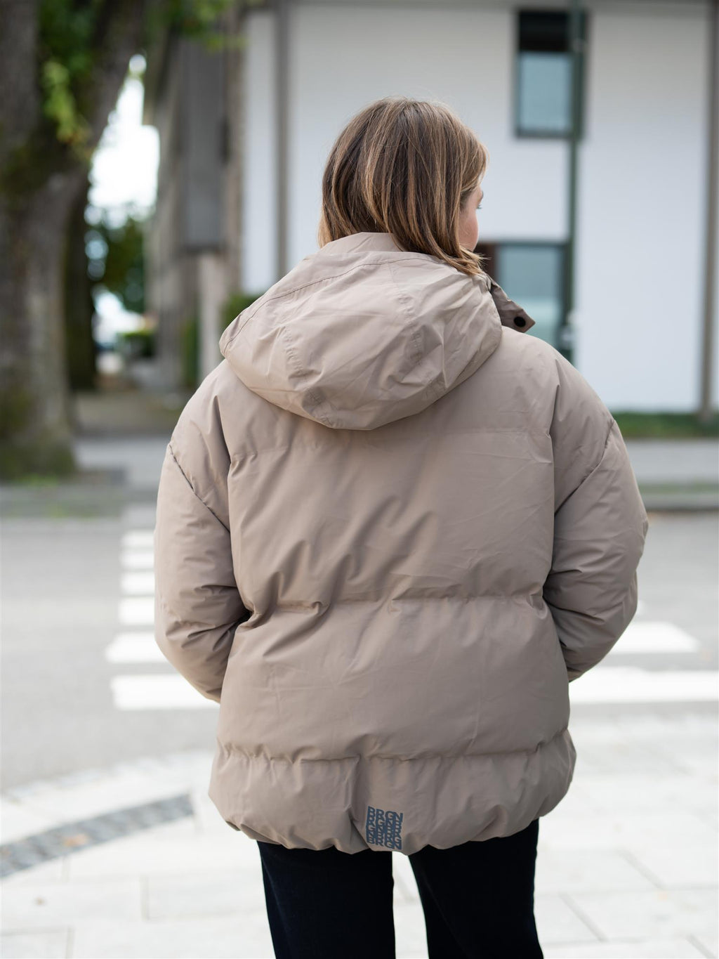 BRGN Regnskyll Bomber Jacket Taupe