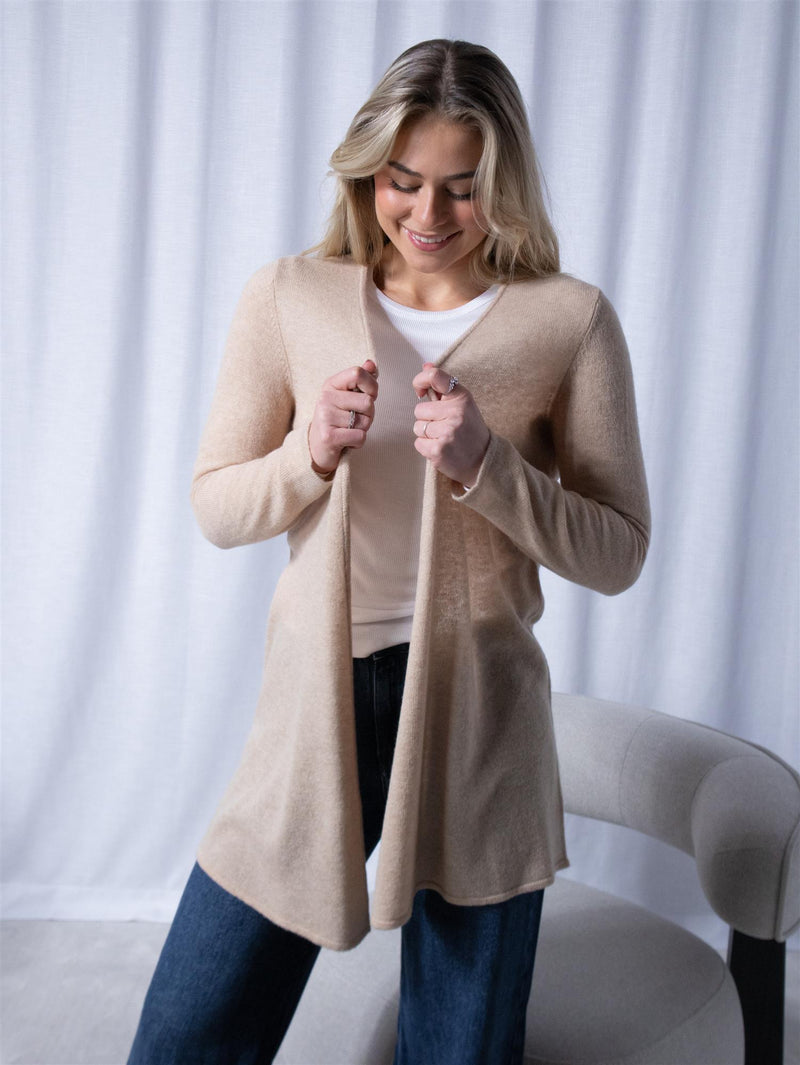 Dear Dharma Breeze Cardi Beige Melange