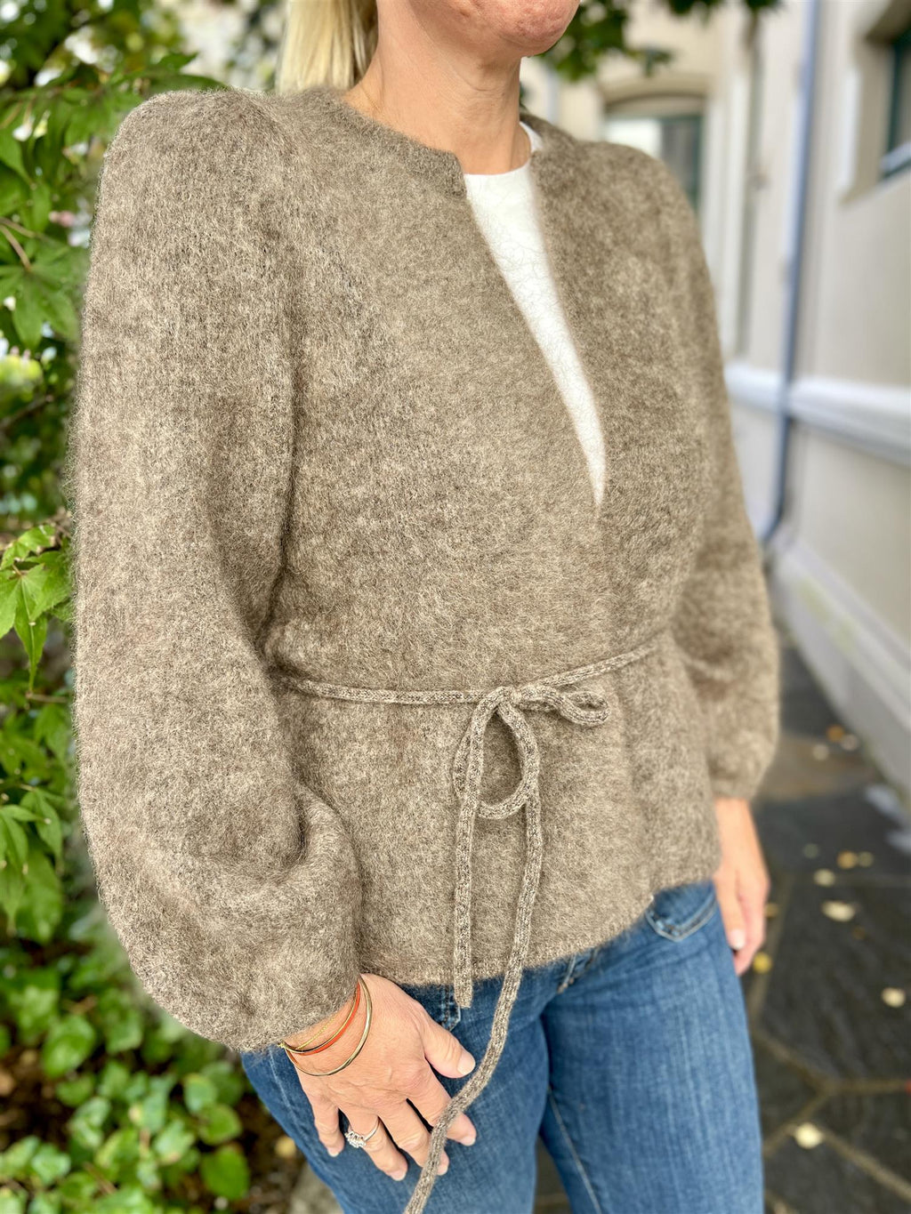 Ella&il Fredrikke Chunky Cardigan Brown