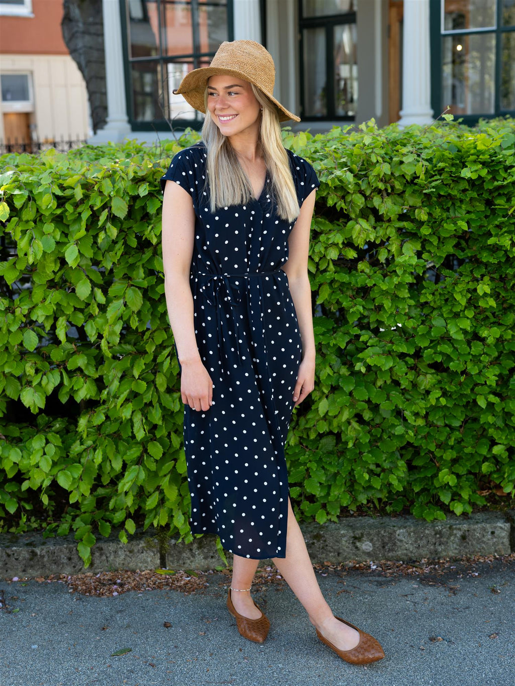 Gant Reg Dot Print Caftan Dress