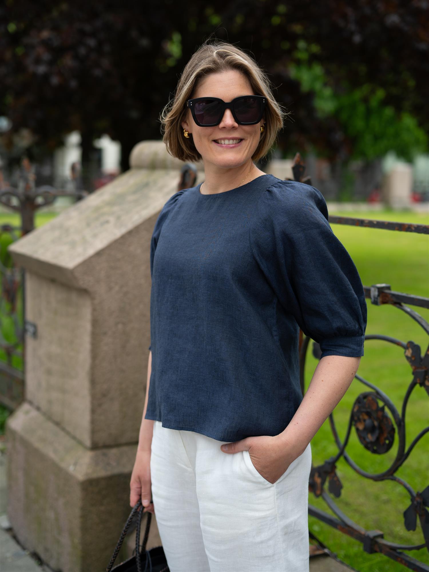 Stenströms Carmen Blouse Puff Sleeve