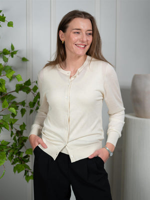 ONE and OTHER Louise Cardigan Creme