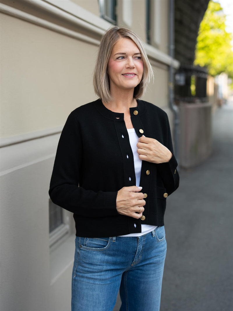 Busnel Aria Cardigan Solid Black
