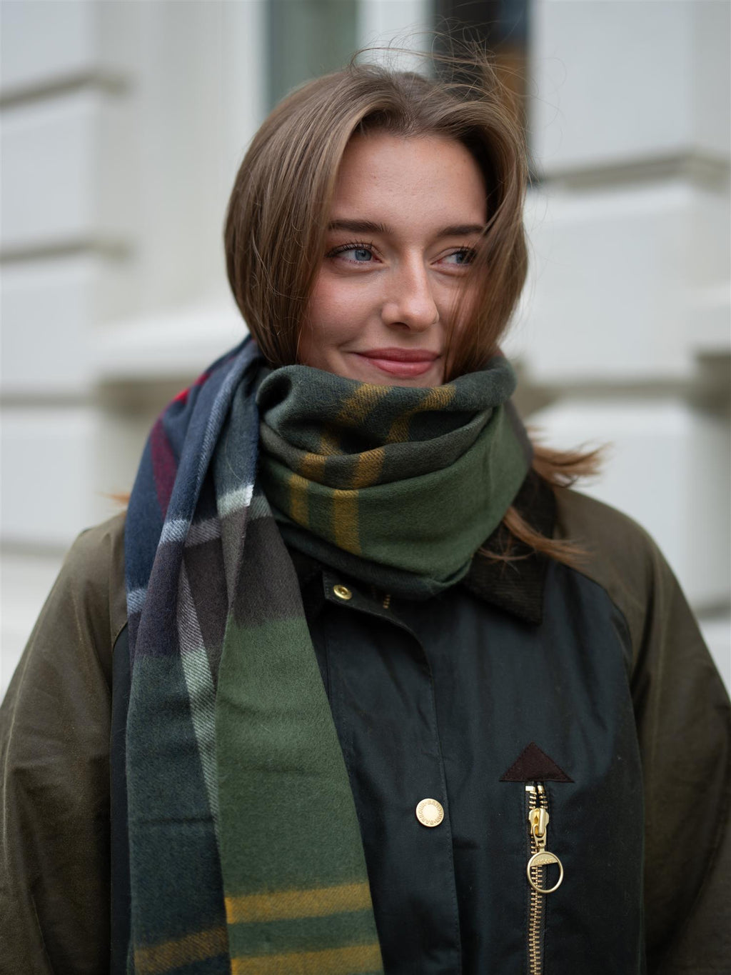 Barbour Rosefield Tartan Scarf Classic Tartan