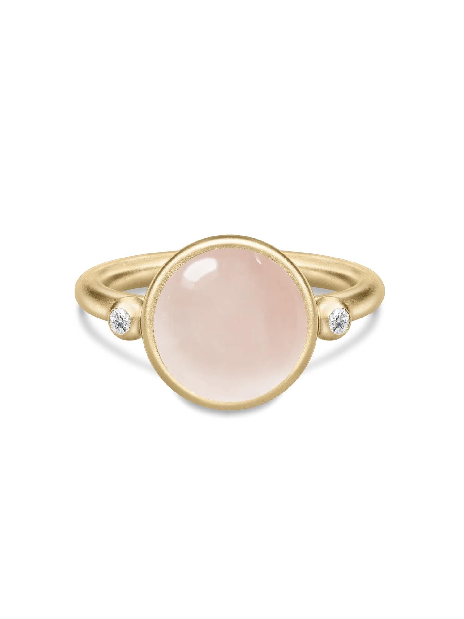 Julie Sandlau Prime Ring Milky Rose Crystal