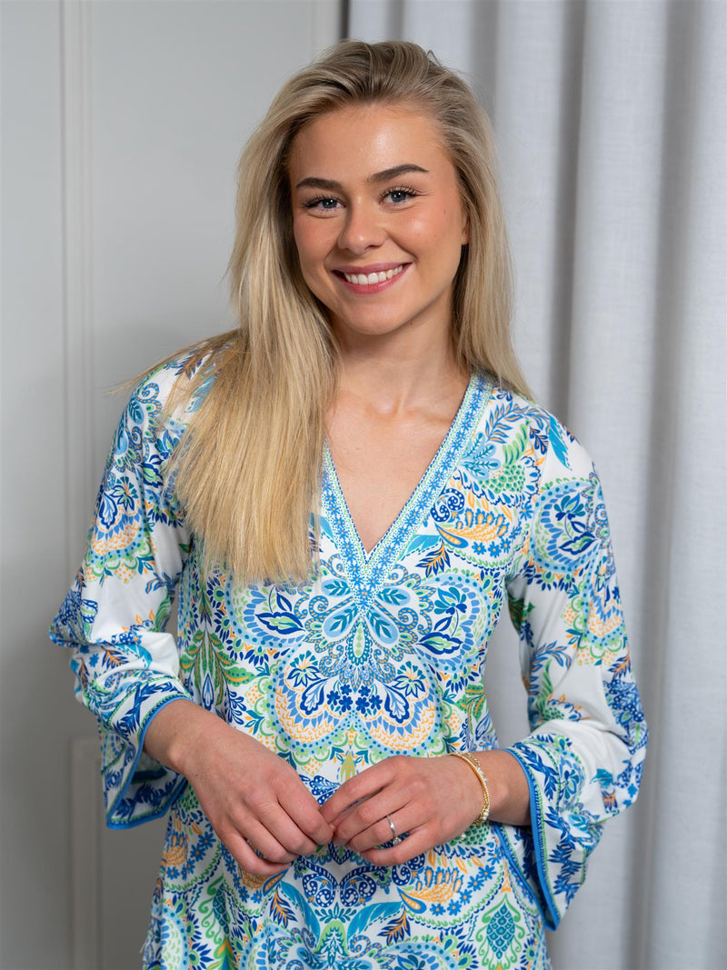 Hale Bob Aila Midi Dress Blue