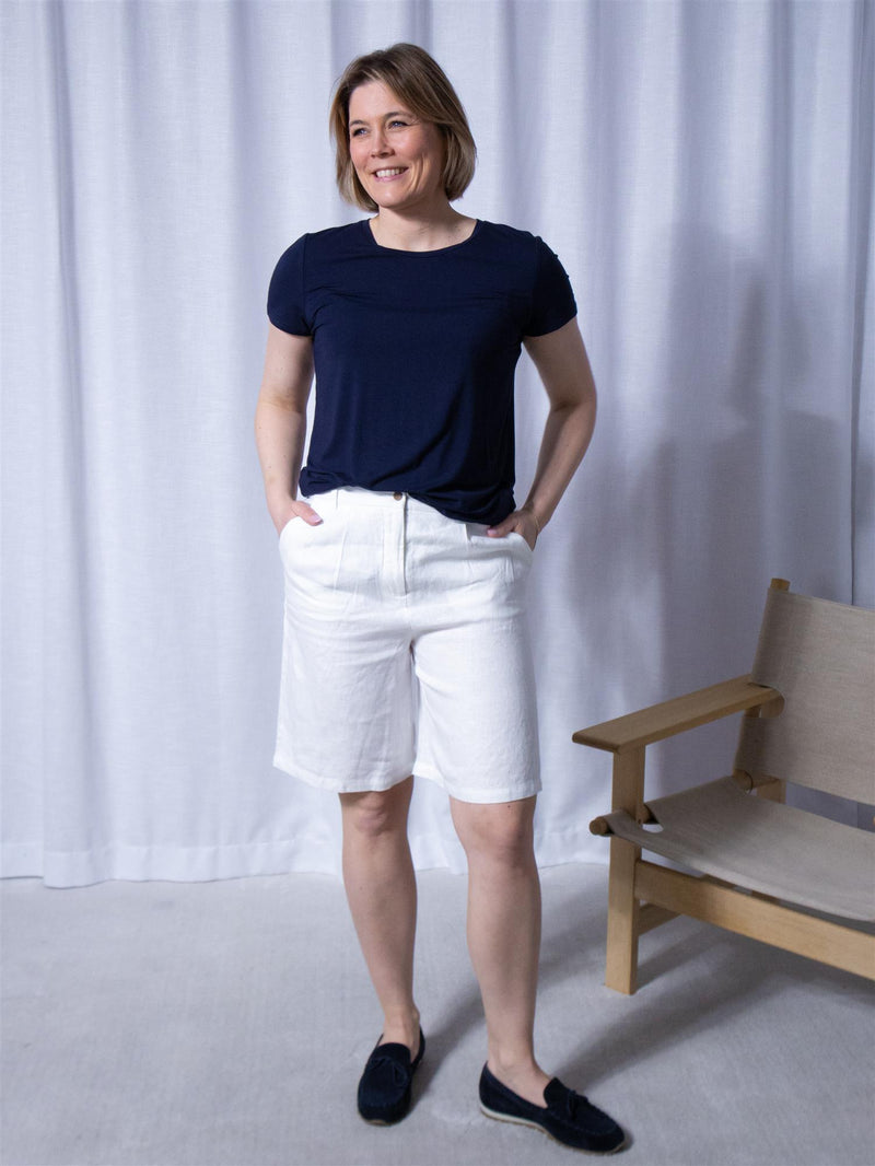 Sand Meloe Short Trouser White
