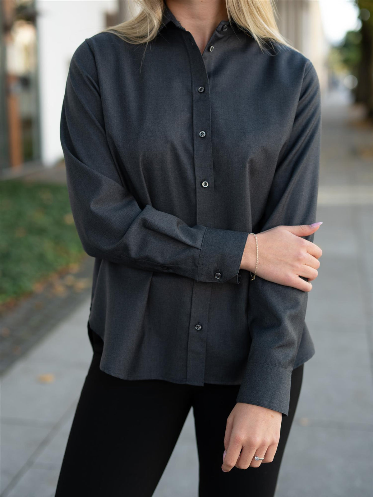 Liv Wool Shirt Stone Grey