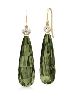 Julie Sandlau Ofelia Drop Earrings Olive Green
