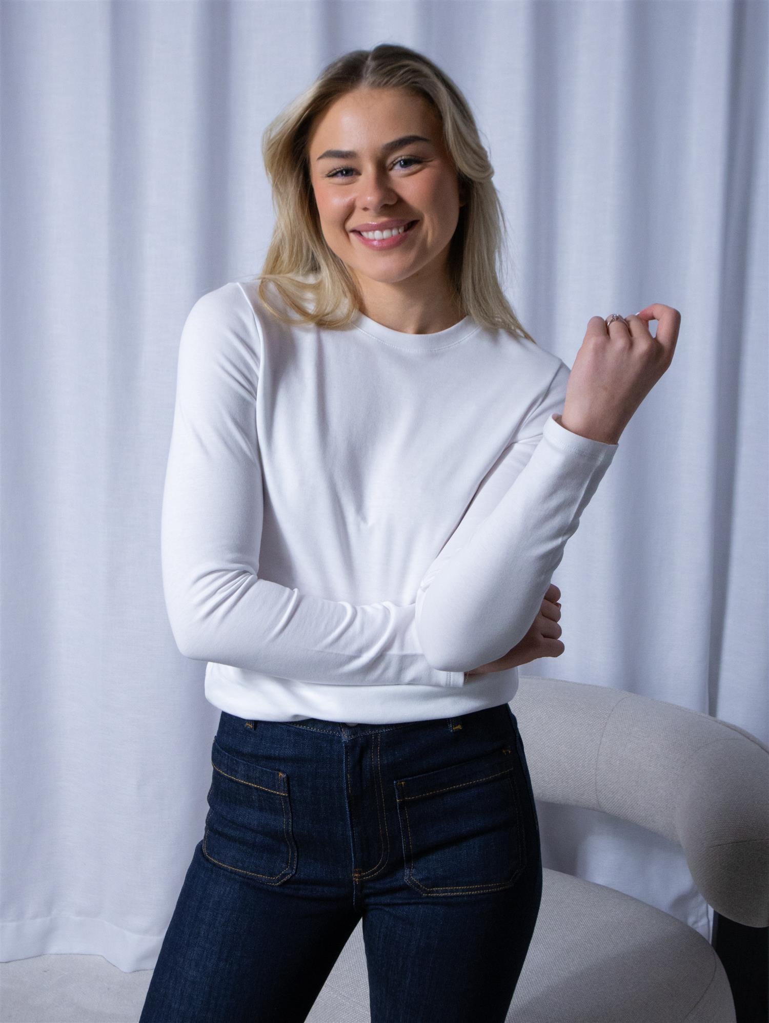 Julie Josephine Andrea Longsleeve White