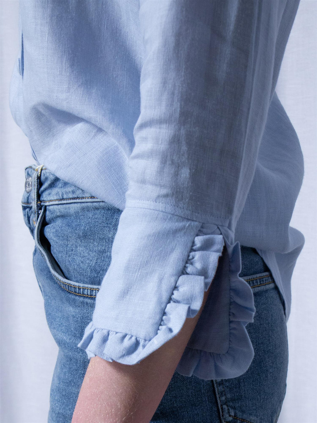 Ella&il Clarion Linen Shirt Kentucky Blue