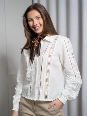 Gant G Pattern Silk Scarf