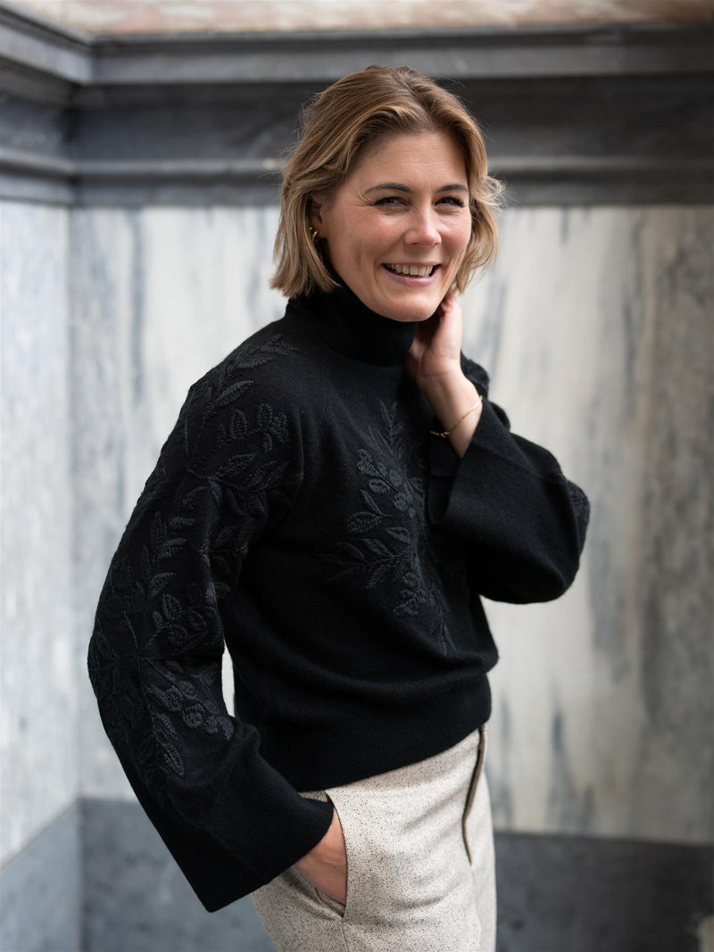 Ella&il Laurie Wool Sweater Black
