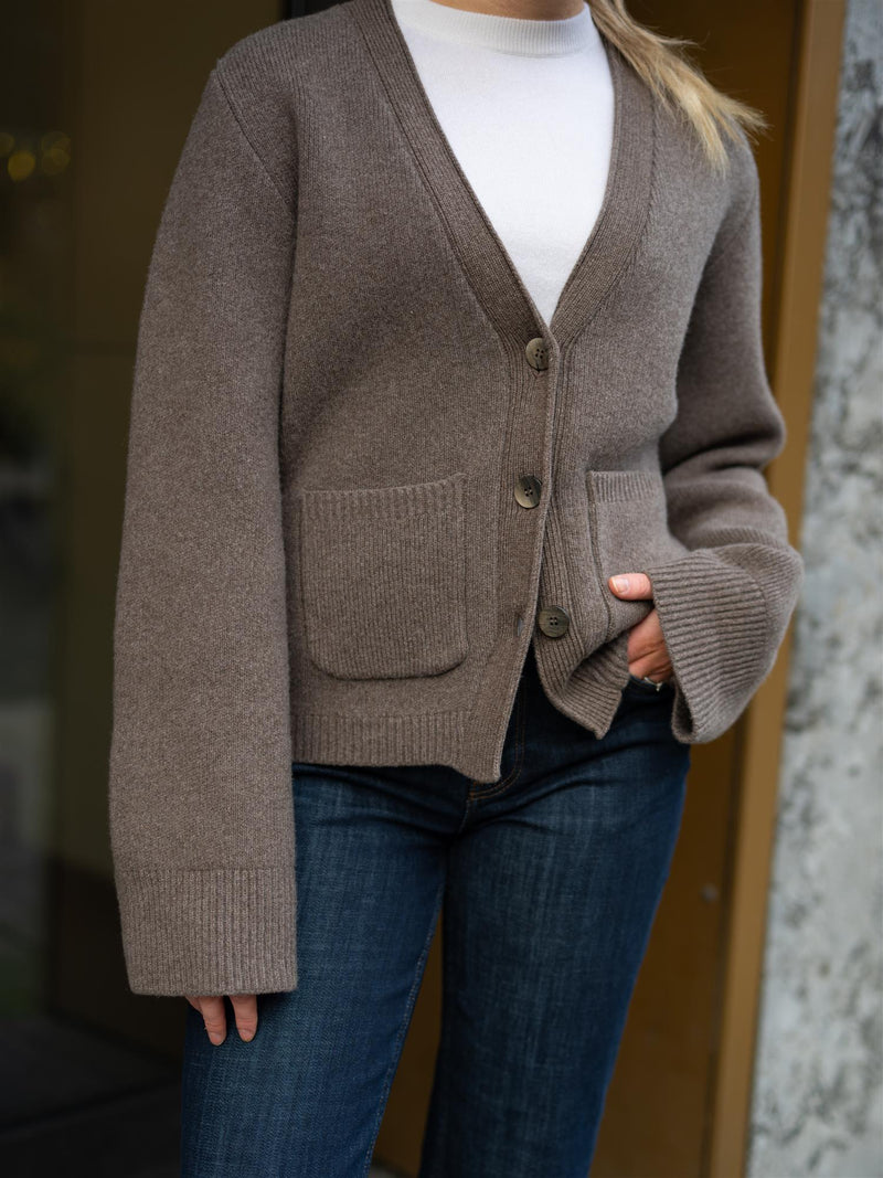 Natura Cashmere Julia Cardigan Brown