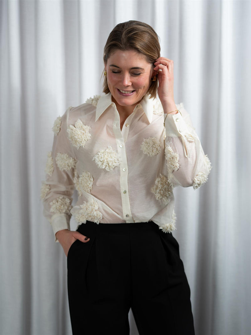 ONE and OTHER Mina Shirt Winter White