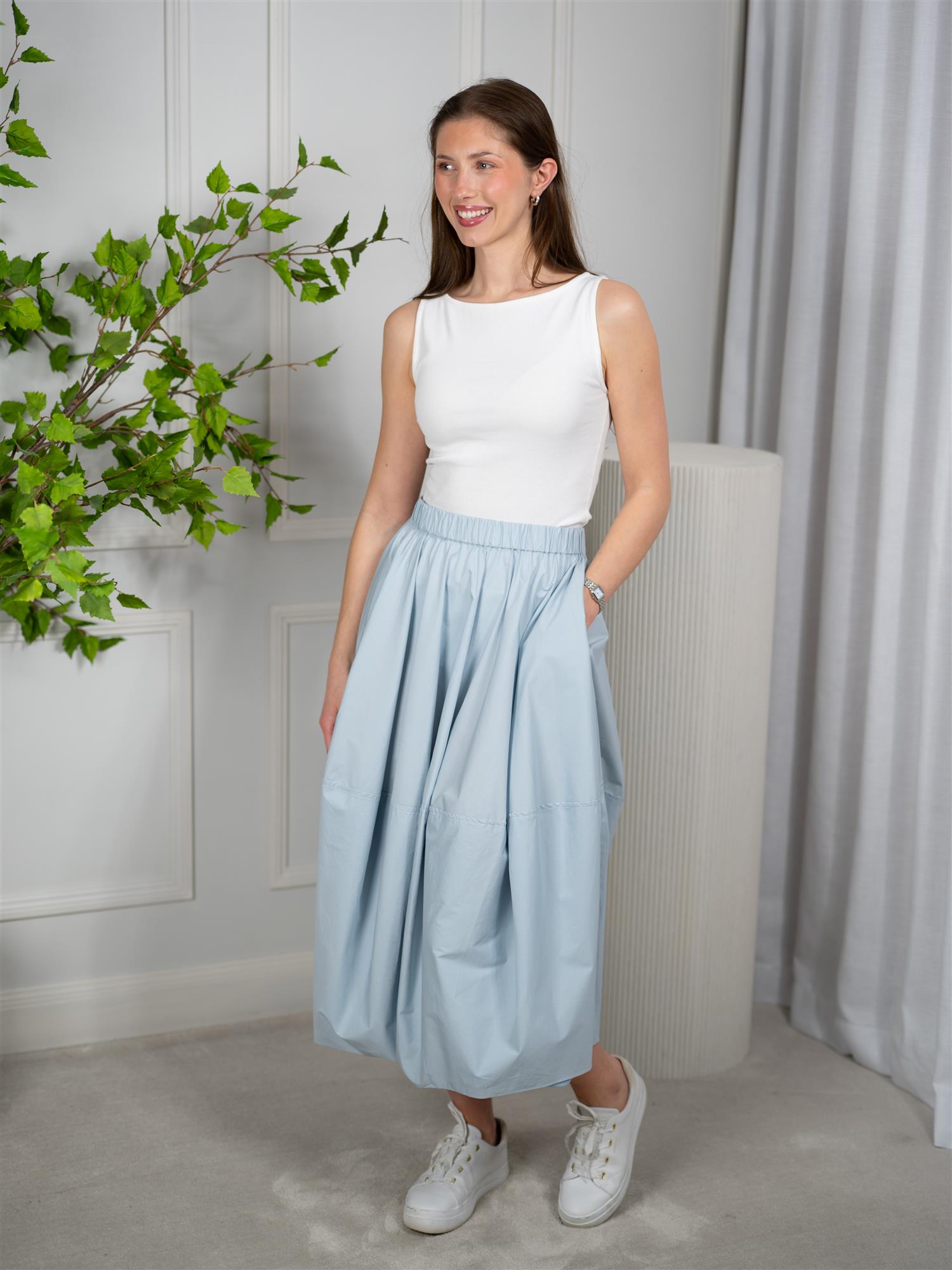 ONE and OTHER Lisette Skirt Light Blue