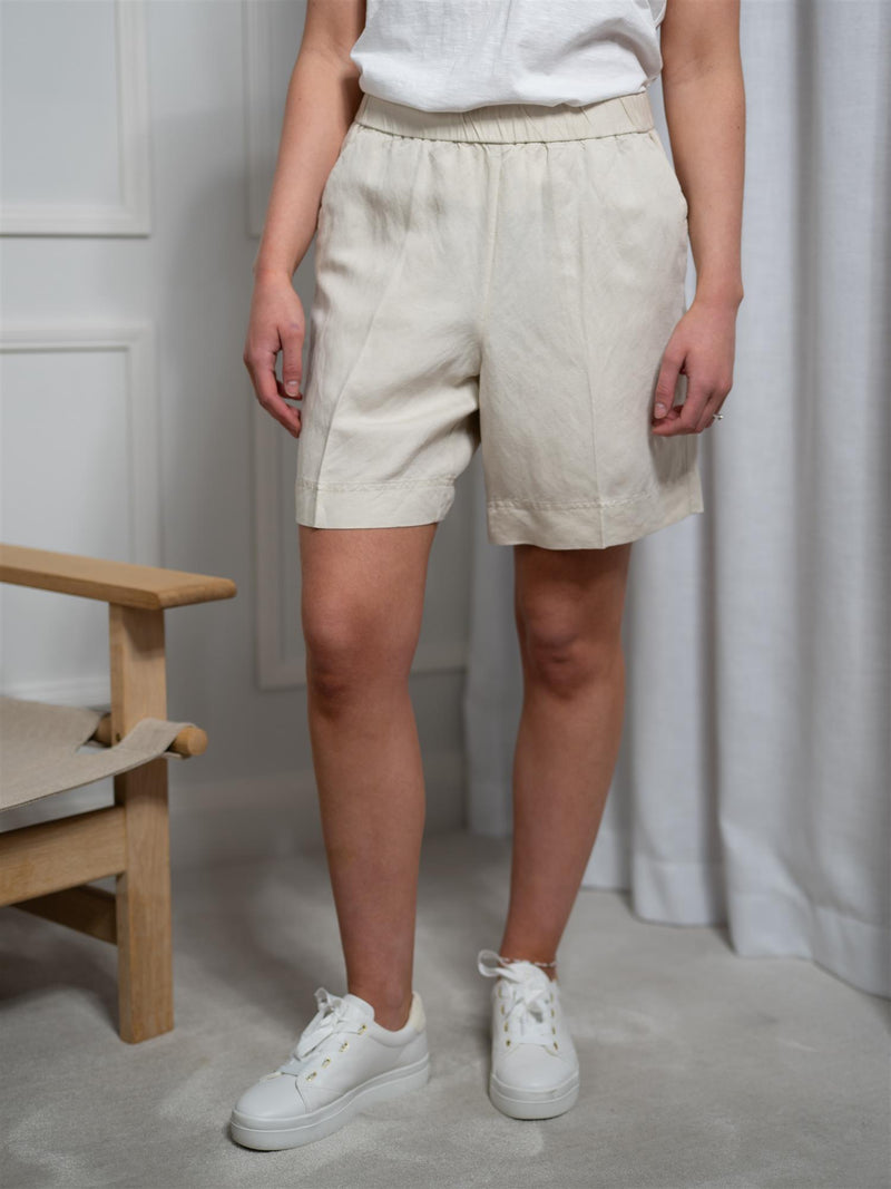 Gant Rel Linen Blend Pull On Shorts Putty