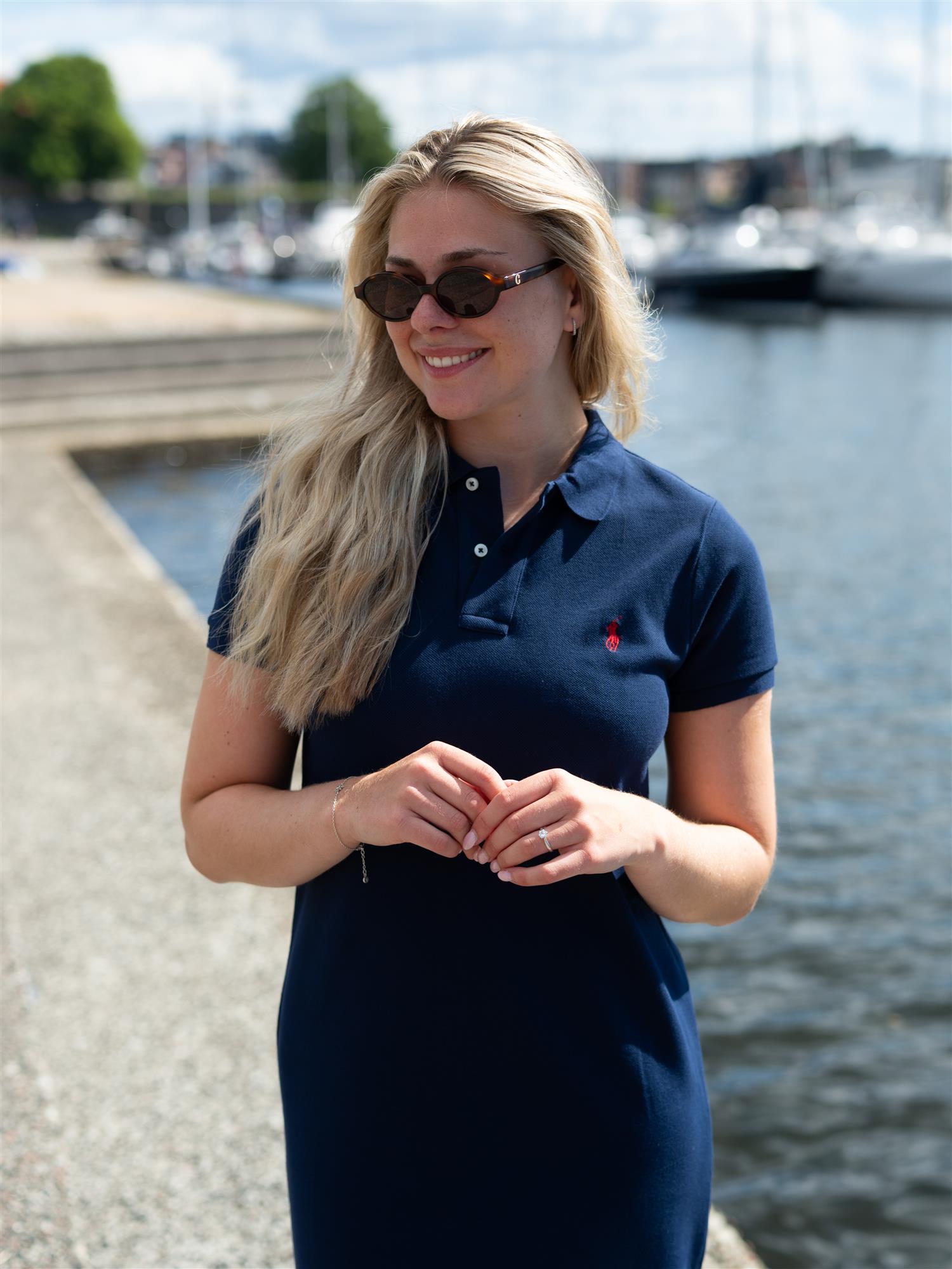 Polo Navy Classic Day Dress