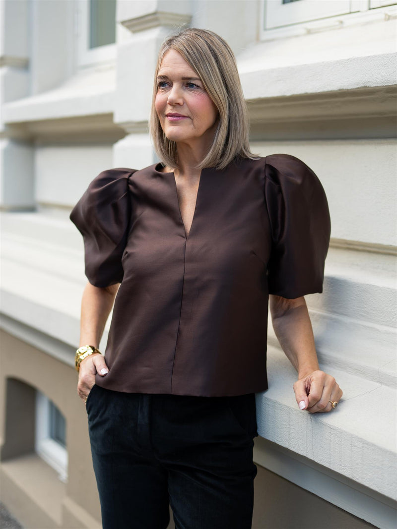 Camilla Pihl Maeve Blouse Dark Brown