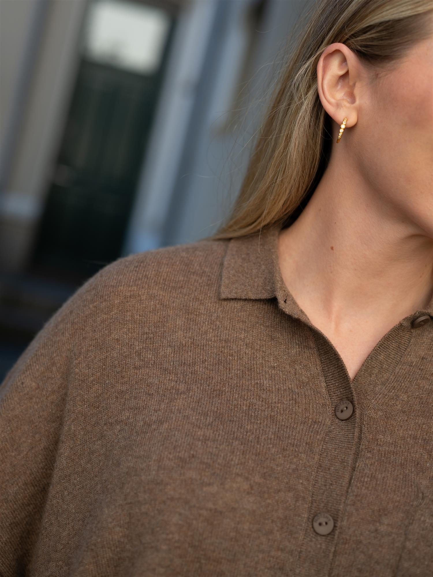 Andrea Pullover Poncho Cafe Au Lait