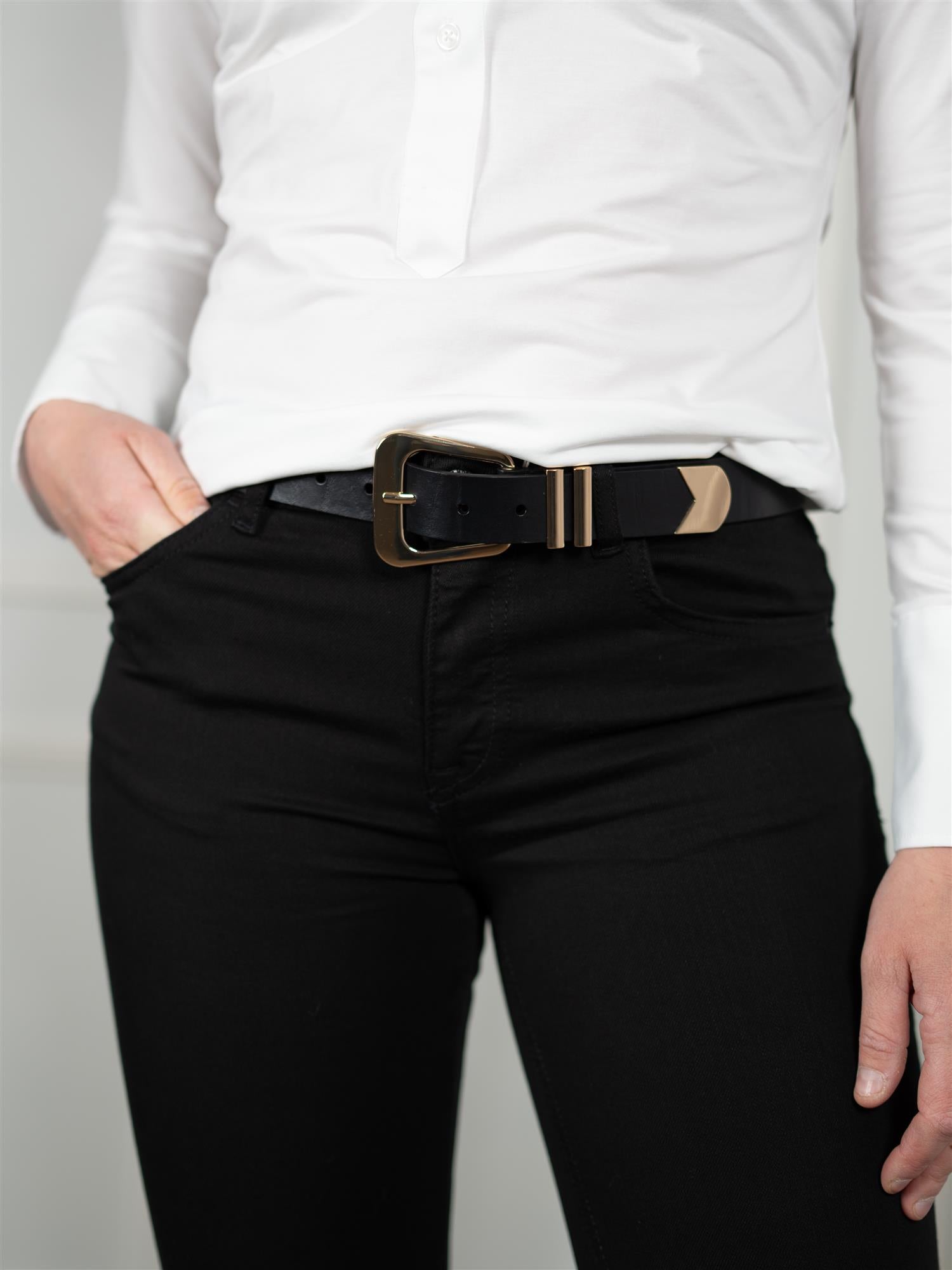 Camilla Pihl Bennett Belt Black Gold