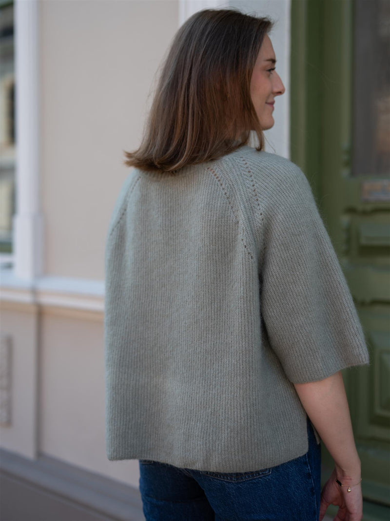 Mos Mosh Taci V-Neck Knit Shadow