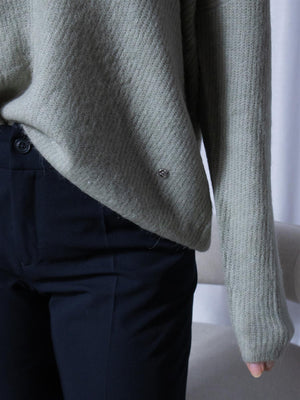 Mos Mosh Thora V-Neck Knit Shadow