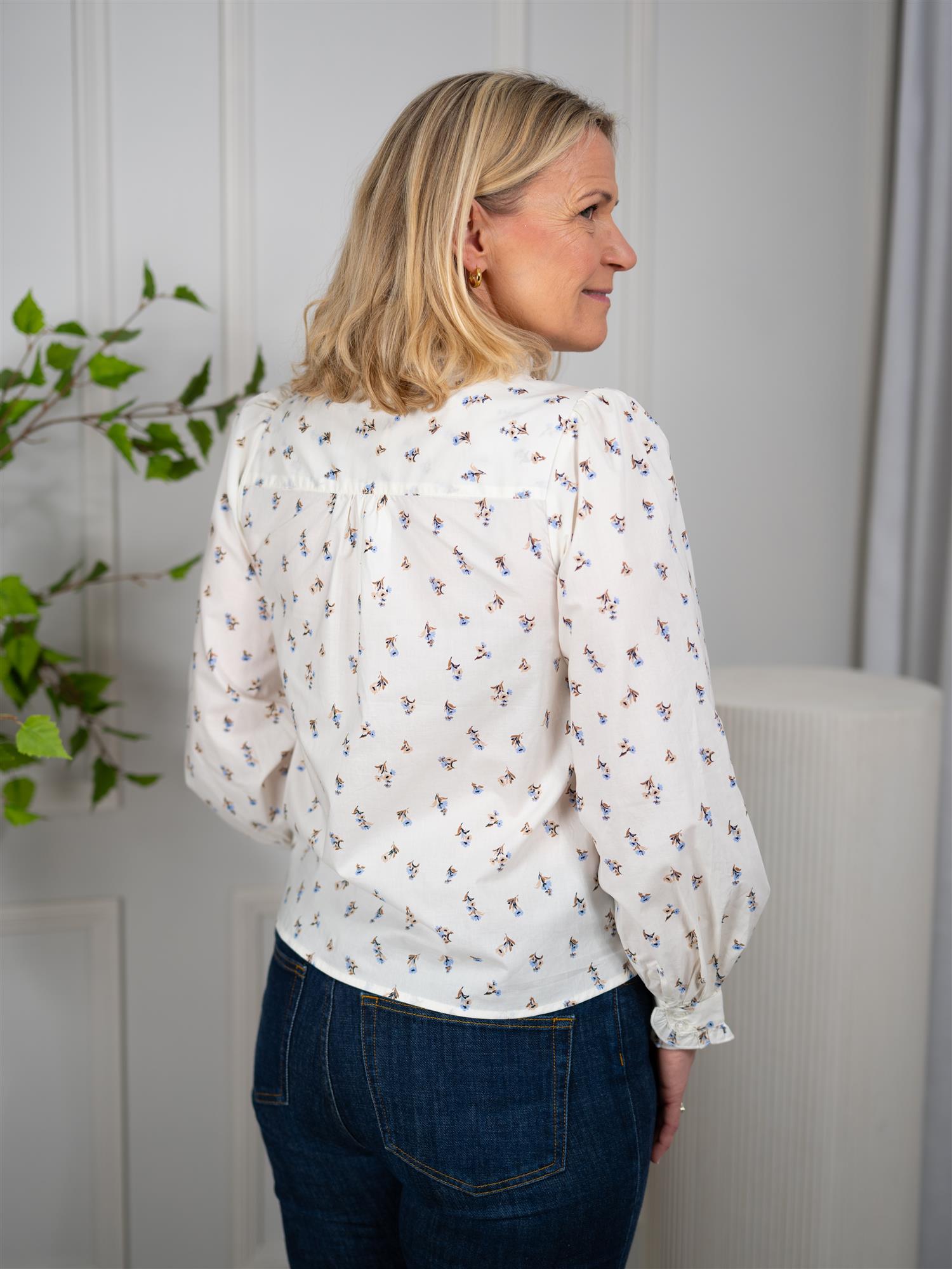 Camilla Pihl Emily Blouse White Anemone