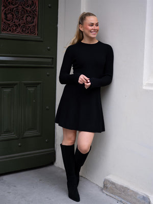 Christian Aks Rachel Merino Dress Black