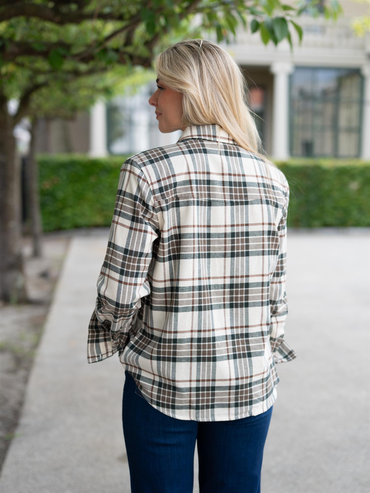Joan Flannel Shirt Green Check