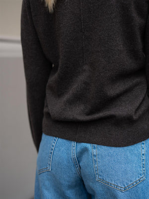 Christian Aks Diana Wool Cash Cardigan Espresso
