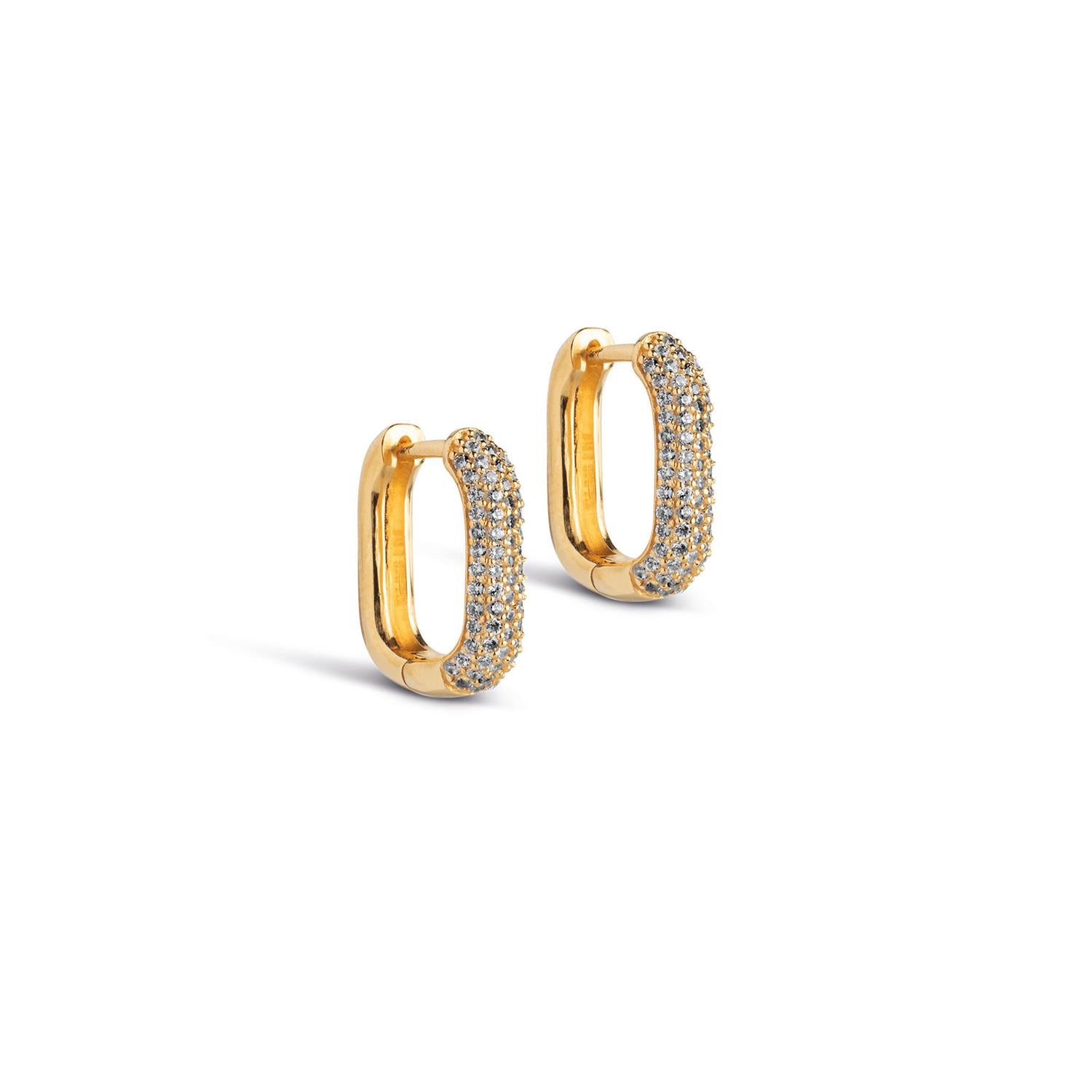 Hoops, Sparkling Square 15 Mm