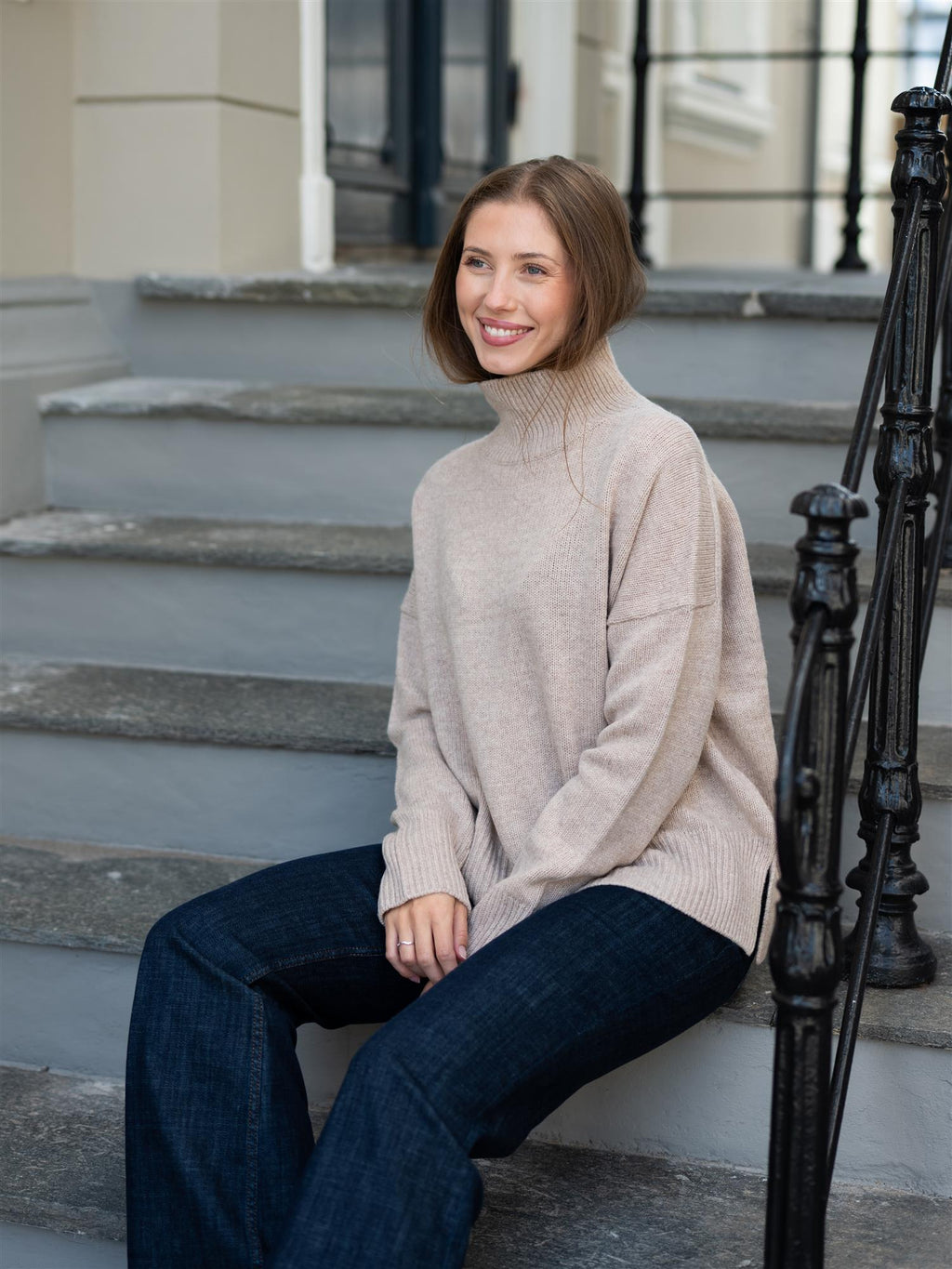 Dear Dharma Ida Sweater Beige