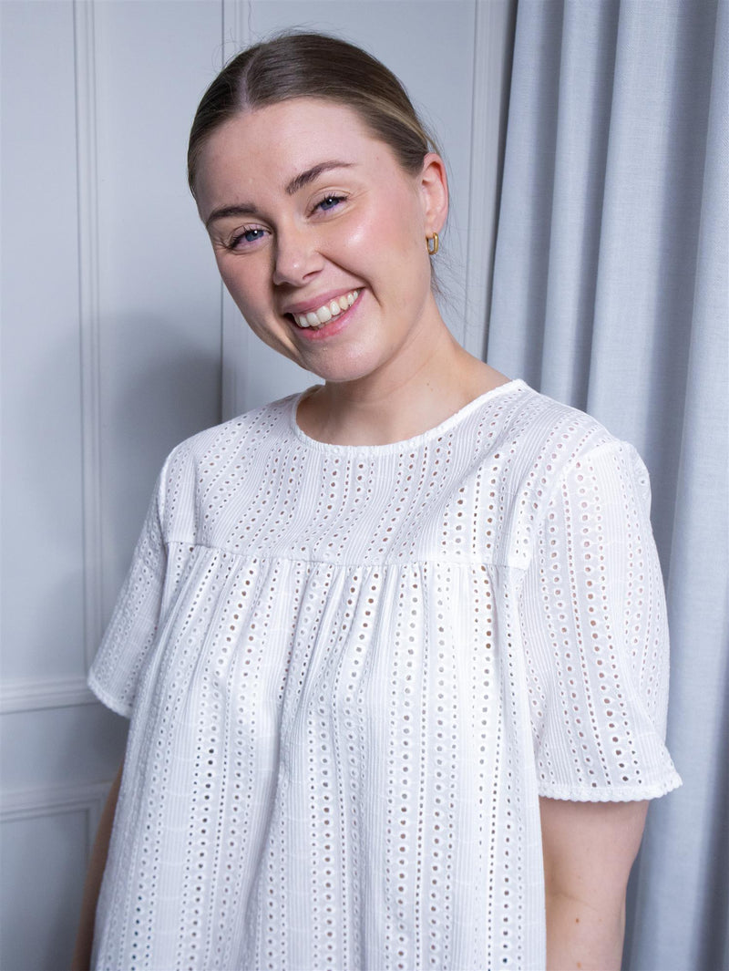Max Mara Editta White Broderie
