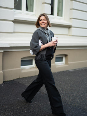 Christian Aks Keyla Lambswool Jacket Grey Mel