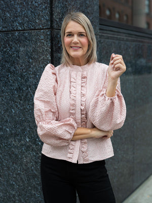Janne Formoe Puffmedpaffblusen Pink