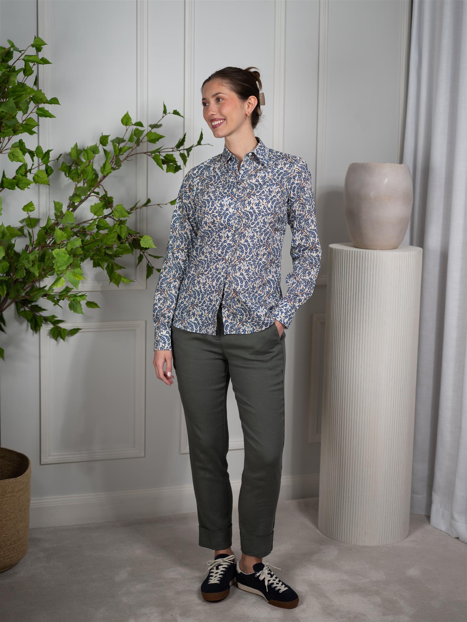Stenströms Sofie Shirt Blue Pattern