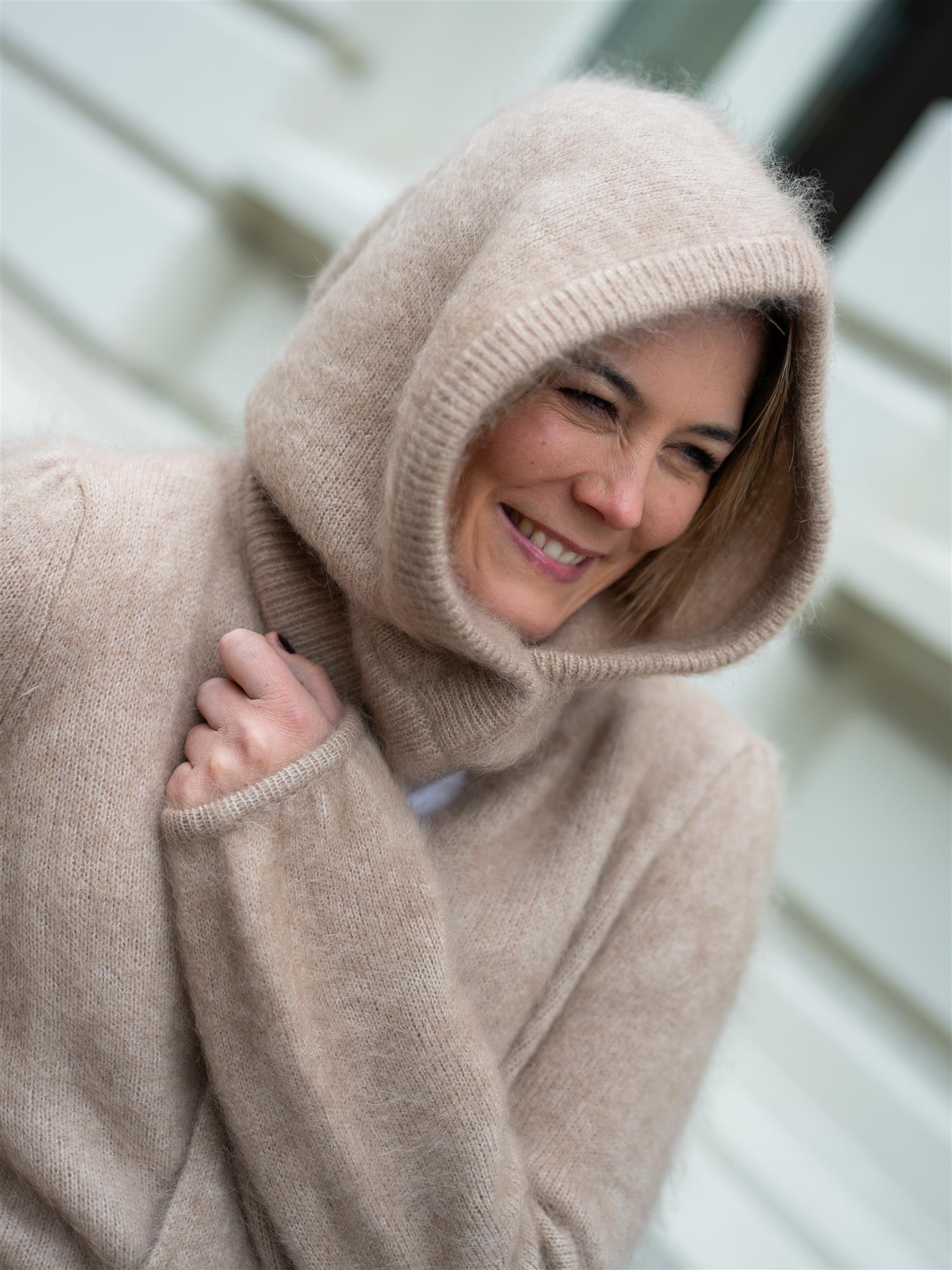 Ella&il Kajsa Chunky Balaclava Hazel Beige