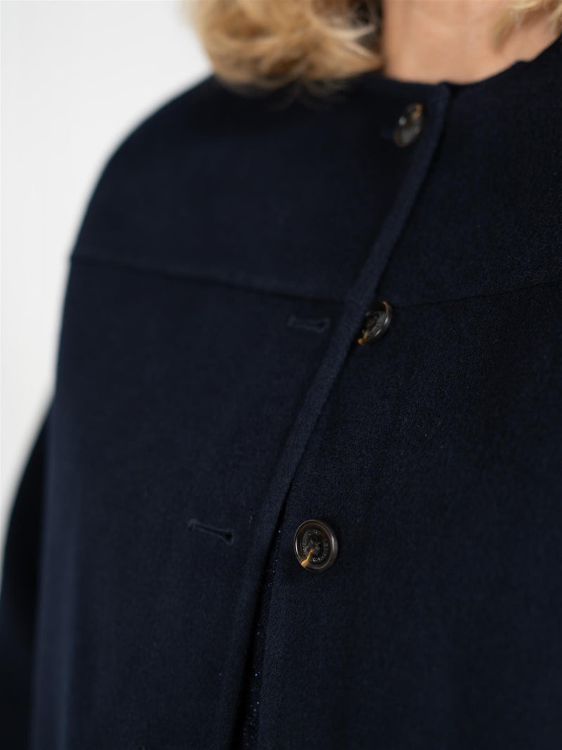 Lexington Double Faced Wool Blend Jacket Navy