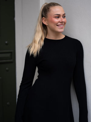 Christian Aks Rachel Merino Dress Black