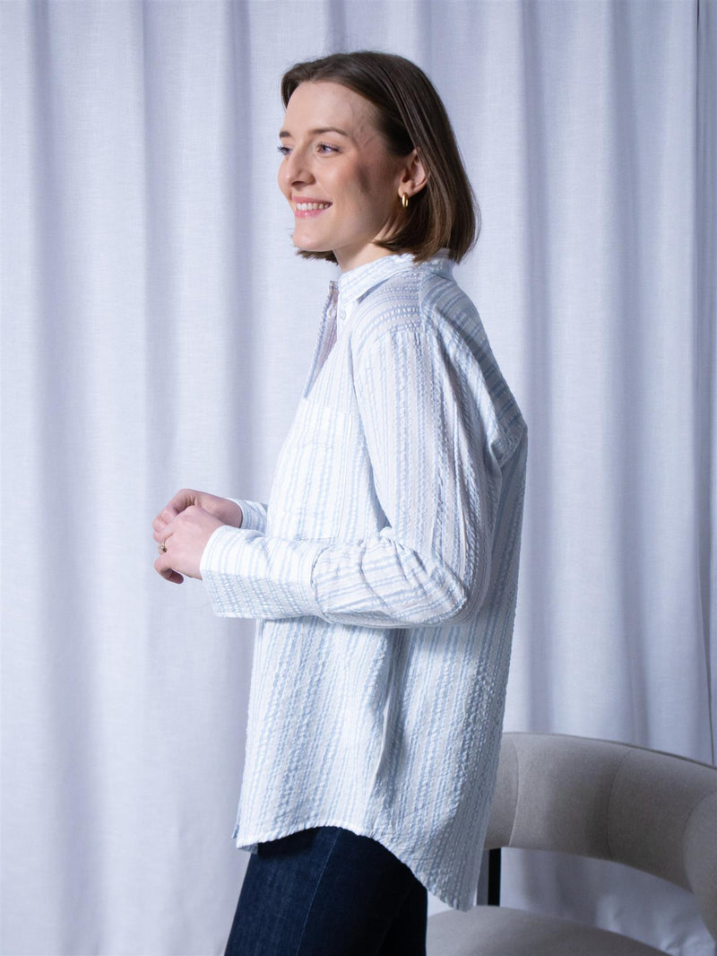 Camilla Pihl Bibi Crepe Shirt Light Blue