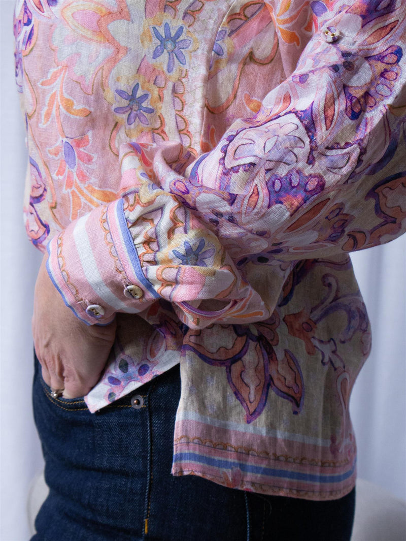 Hale Bob Nia Linen Blouse