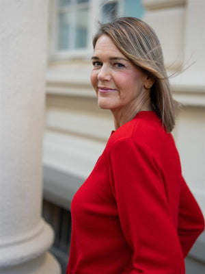 Ella&il Elana Merino Jacket Bright Red