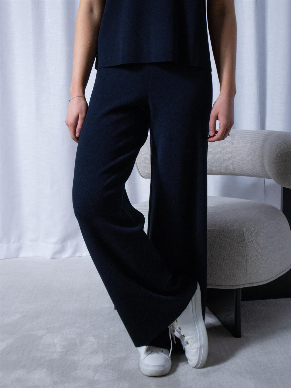 Stenströms Jupiter Pant Knit Navy