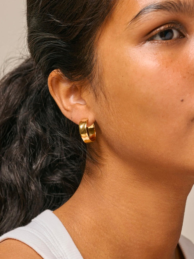 Enamel Sandra Wide Hoops