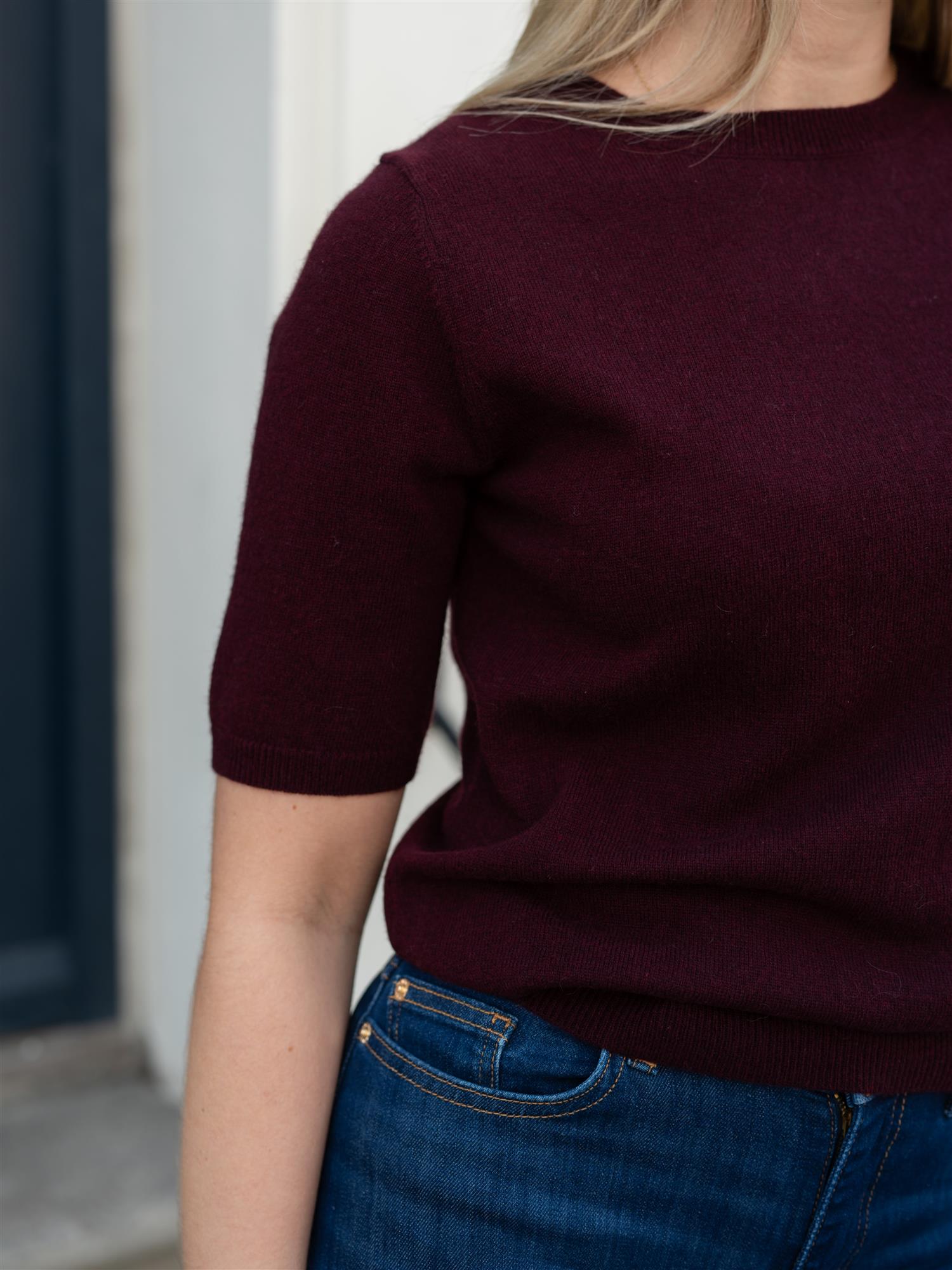 Dear Dharma Marthe Tee Aubergine