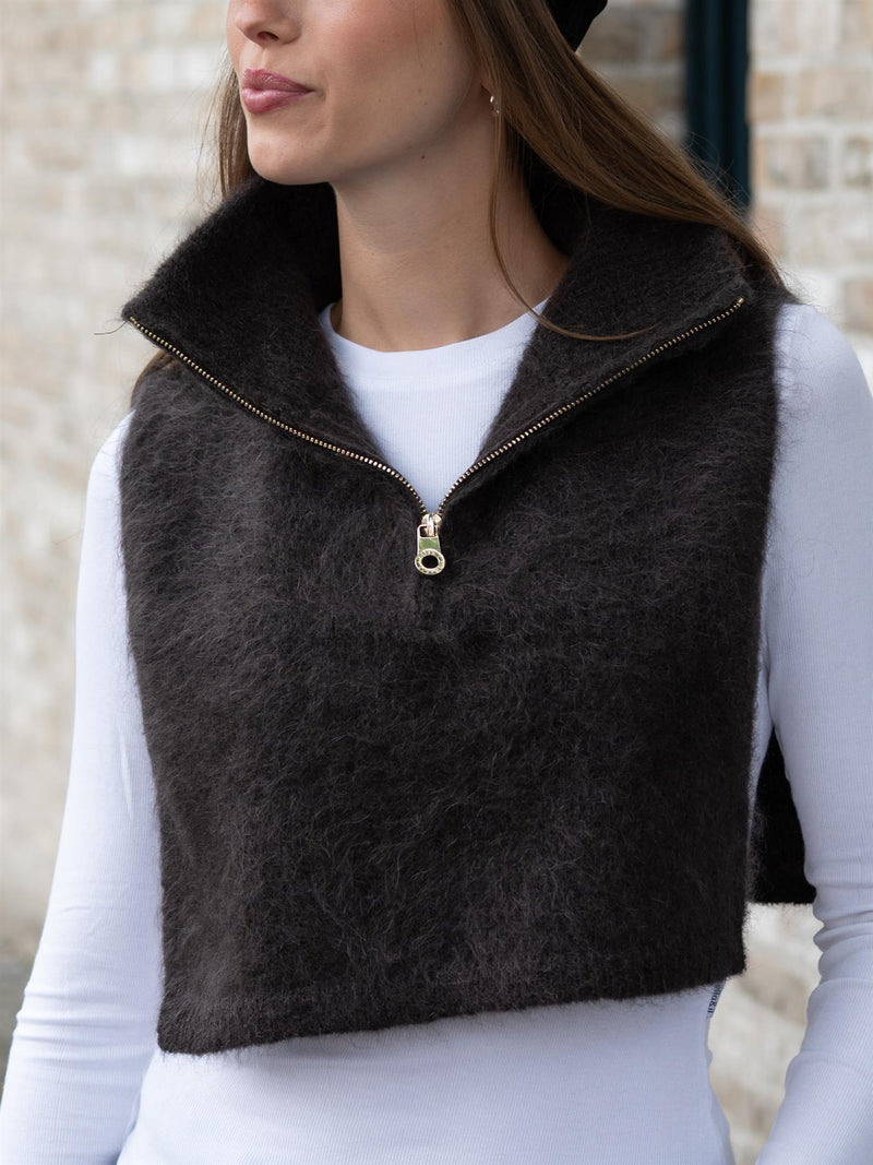Ella&il Belinda Chunky High Neck Dark Brown