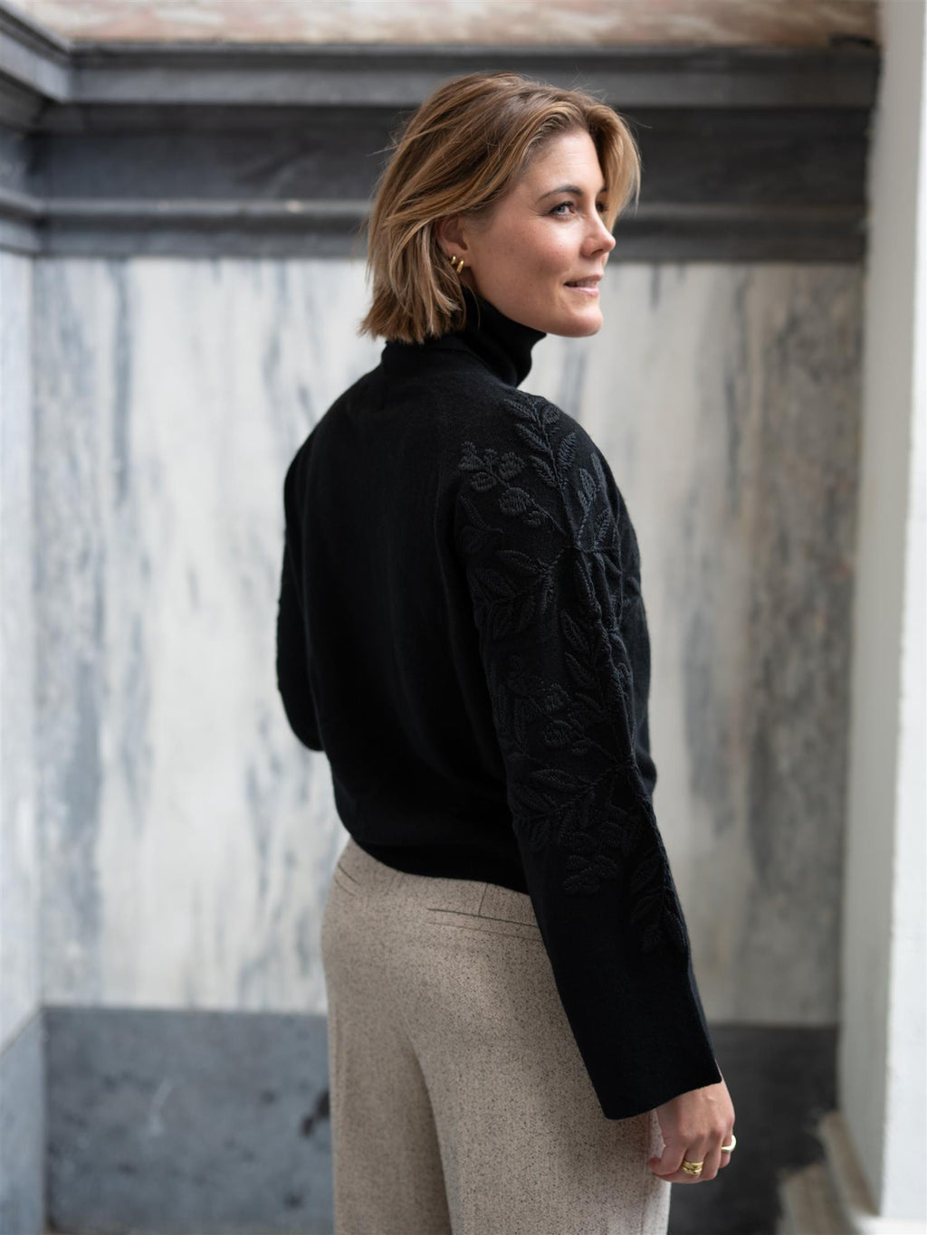 Ella&il Laurie Wool Sweater Black