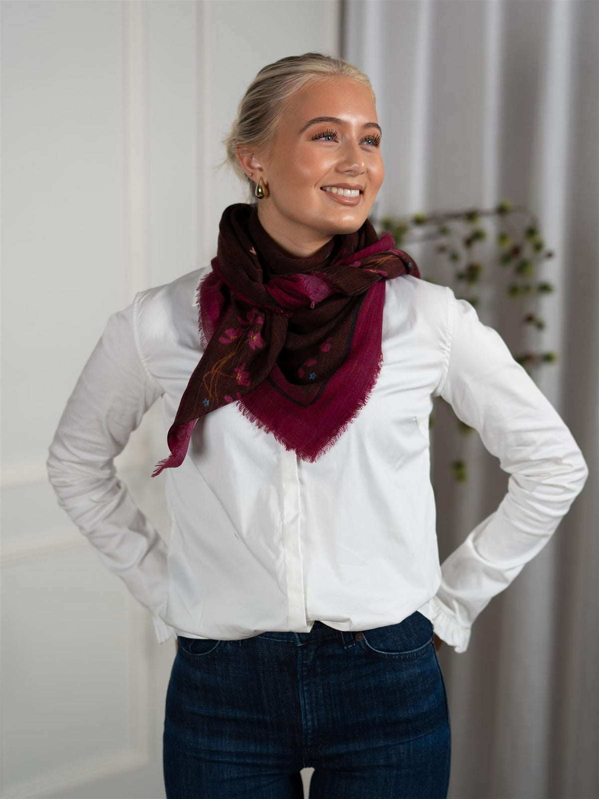 Guafiore Siw Scarf Hot Fudge Brown